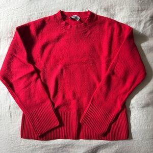 & Other Stories Red Crewneck Sweater